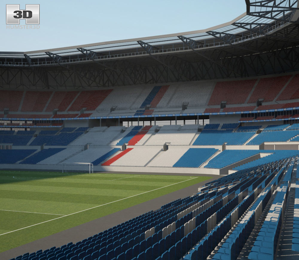 Parc Olympique Lyonnais (Stade des Lumiеres) 3d model