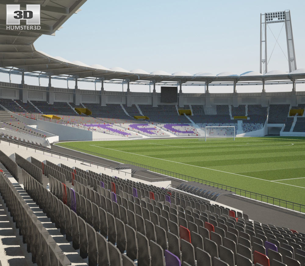 Stadium Municipal De Toulouse 3d Model Architecture On Hum3d