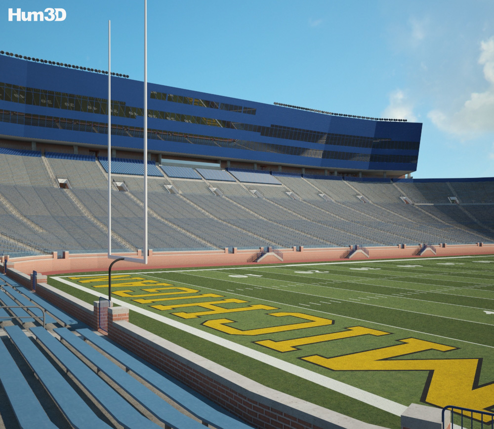 Michigan Stadium Modelo 3D - Arquitectura on Hum3D