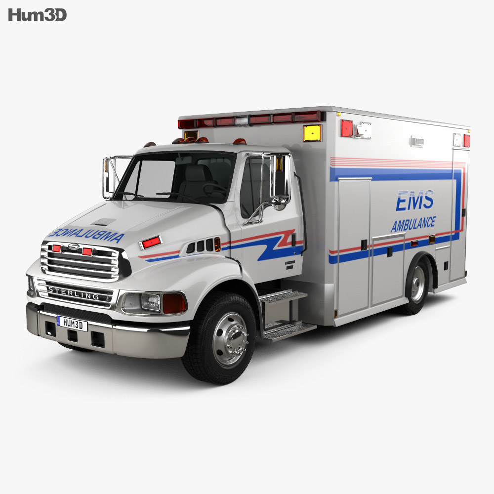 Sterling Acterra Ambulanz Truck 2002 3D-Modell