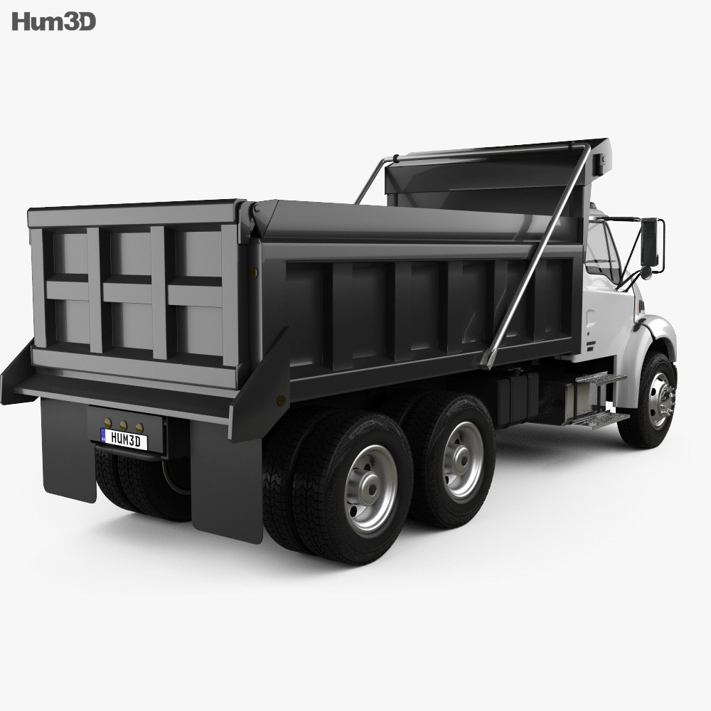 Sterling Acterra Dump Truck 2014 3d model back view
