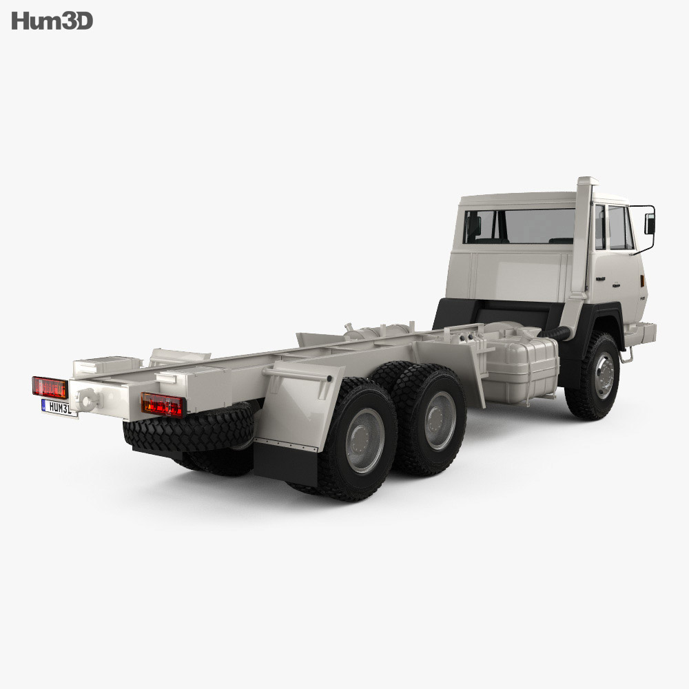 Steyr Plus 91 1491 Chassis Army Truck 1978 3d model back view