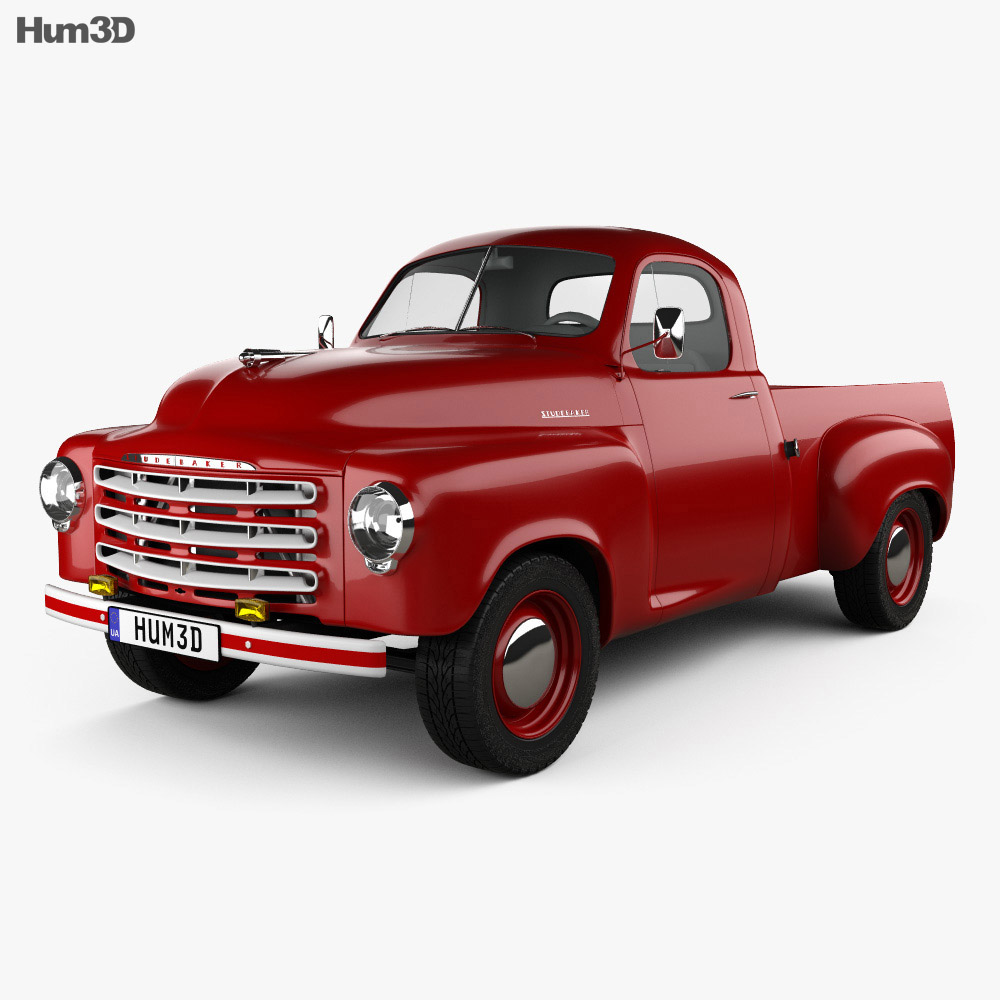 Studebaker Pickup 1950 Modello 3D