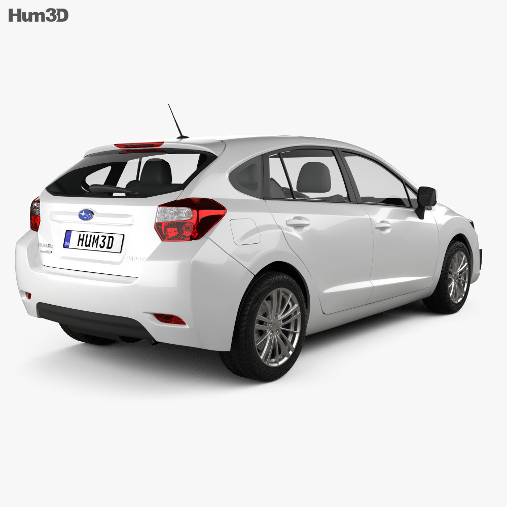 Subaru Impreza Hatchback 2012 3d Model Vehicles On Hum3d