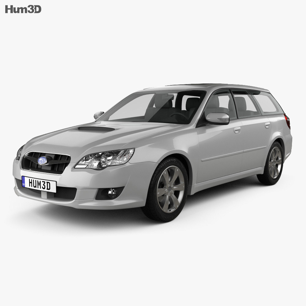 Subaru Legacy ステーションワゴン 08 3dモデル 乗り物 On Hum3d