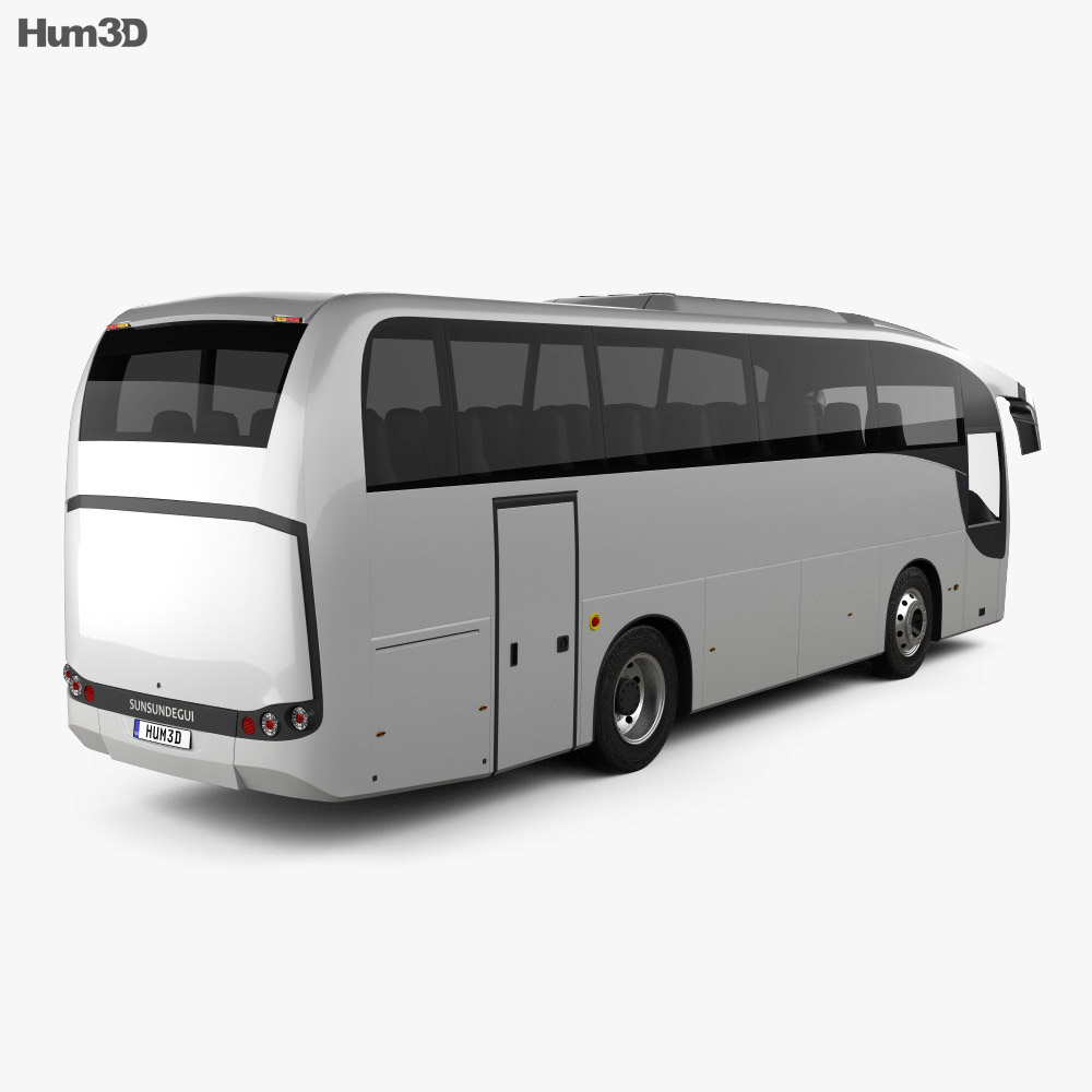 Sunsundegui SC5 バス 2015 3Dモデル 後ろ姿
