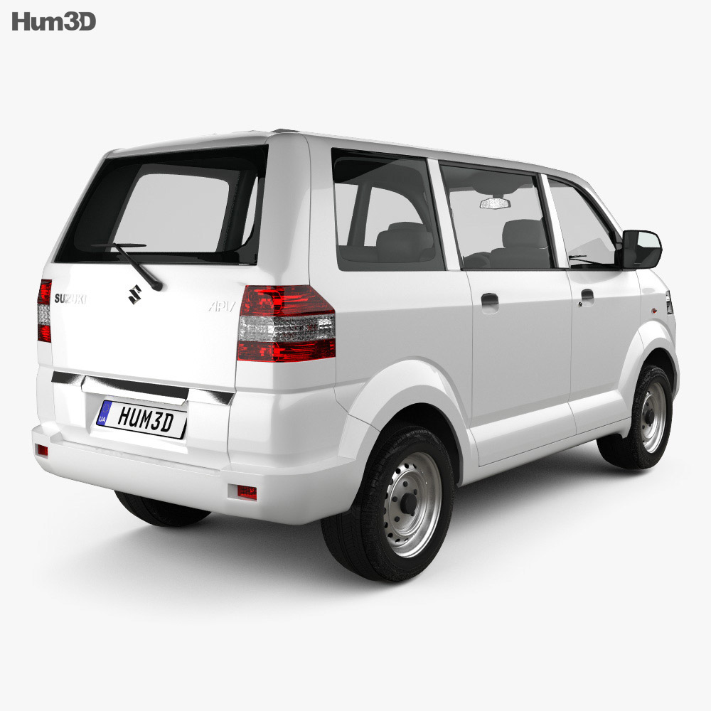 Suzuki APV 2013 3d model back view