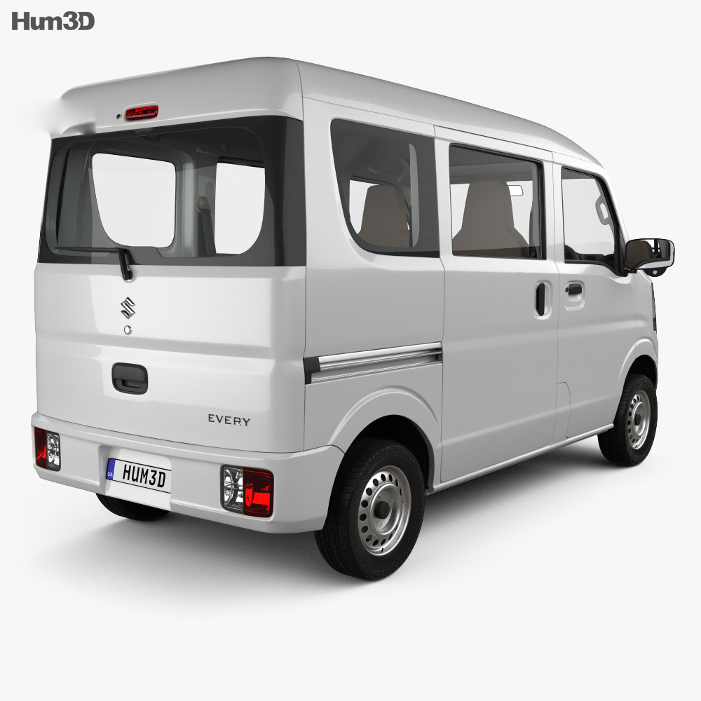 Suzuki Every with HQ interior 2020 3d model back view