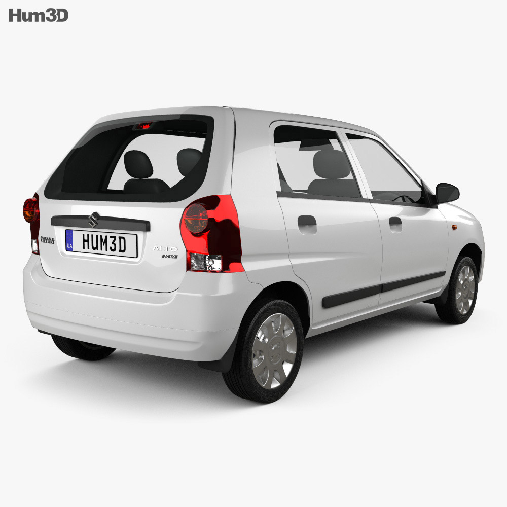 Suzuki (Maruti) Alto K10 2015 3d model back view