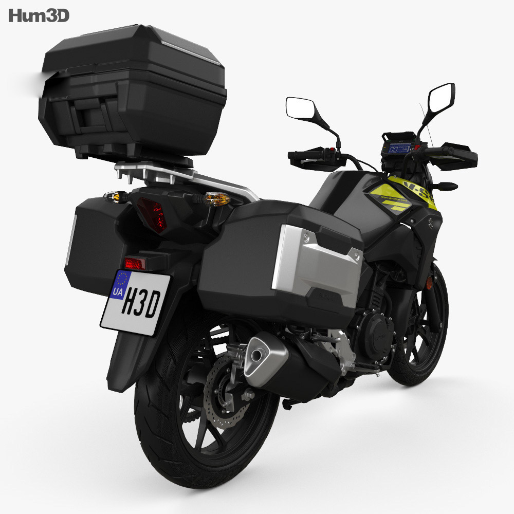 Suzuki V-Strom 250 2017 3D модель back view