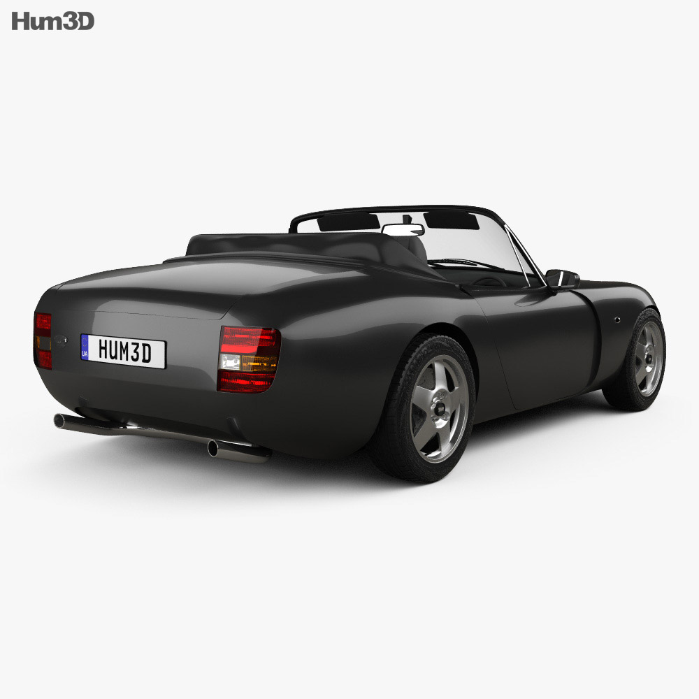TVR Griffith 2002 3D модель back view