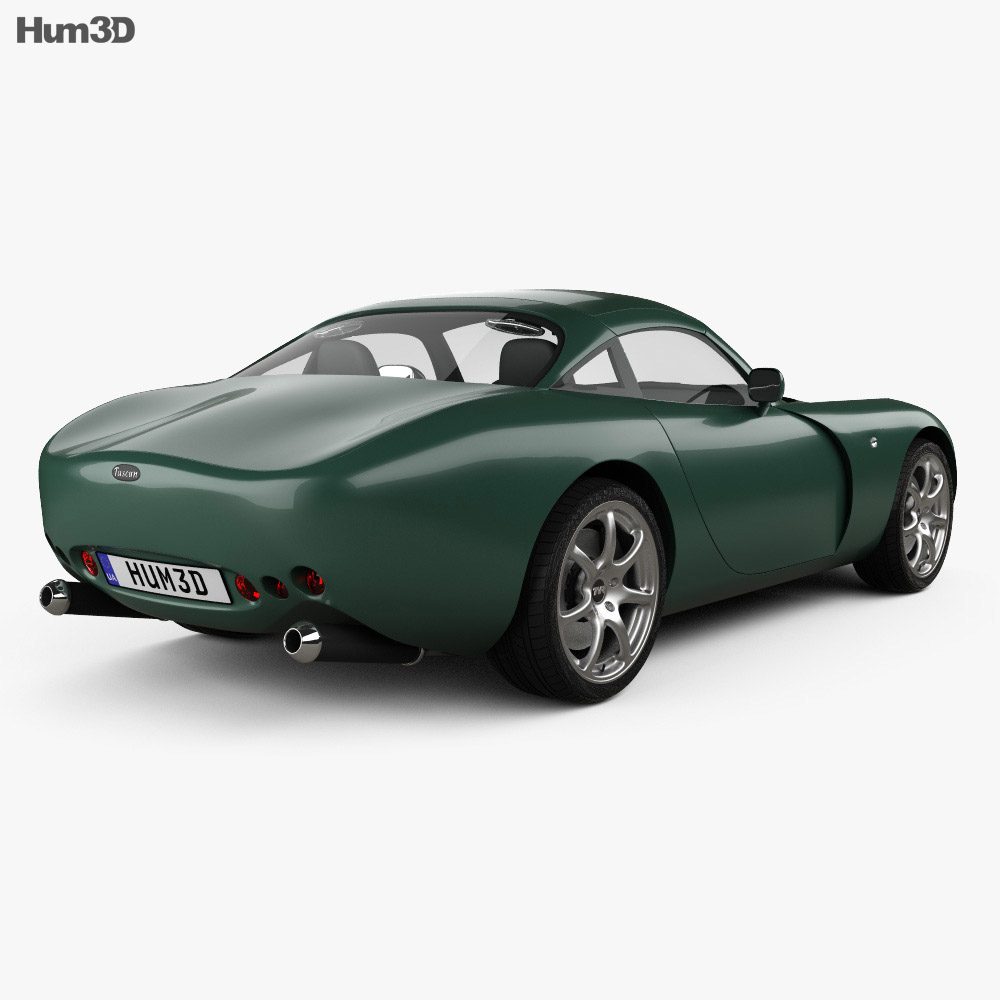 TVR Tuscan Speed Six 2006 3d model back view