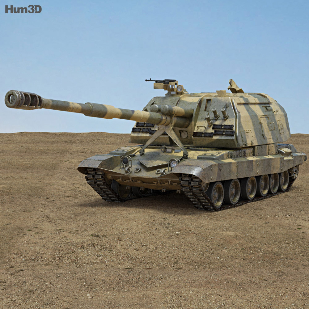 2S19 Msta-S 3D Model - Military On Hum3D