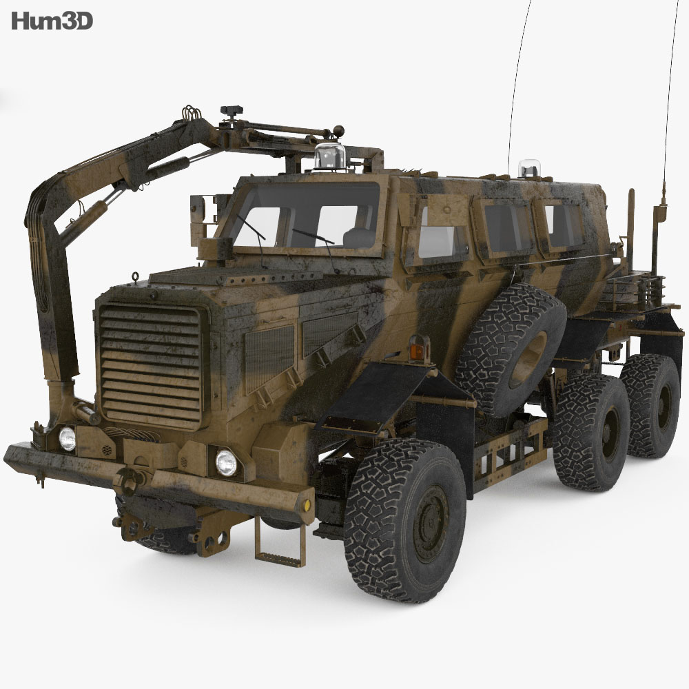 バッファロー 地雷除去車 3Dモデル