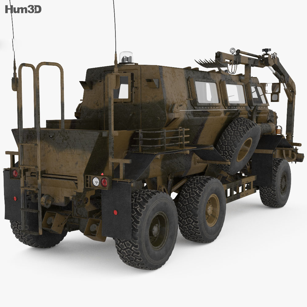 Buffalo Mine Protected Vehicle 3D model - Military on Hum3D