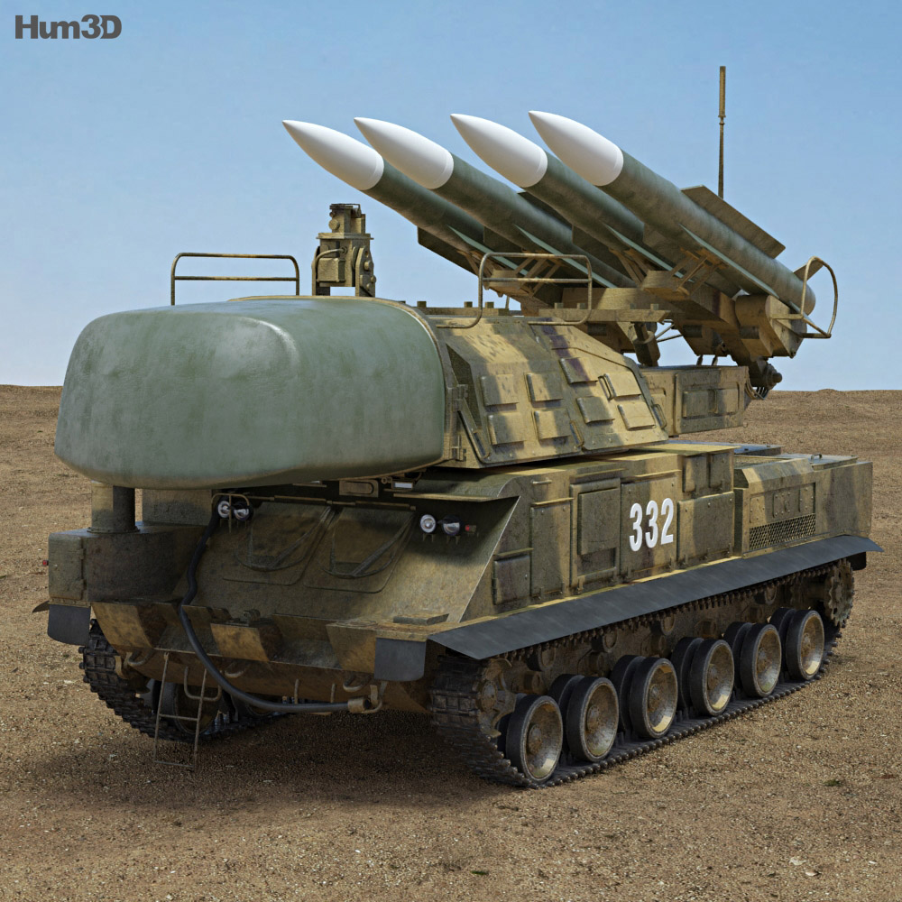 Buk missile Modello 3D