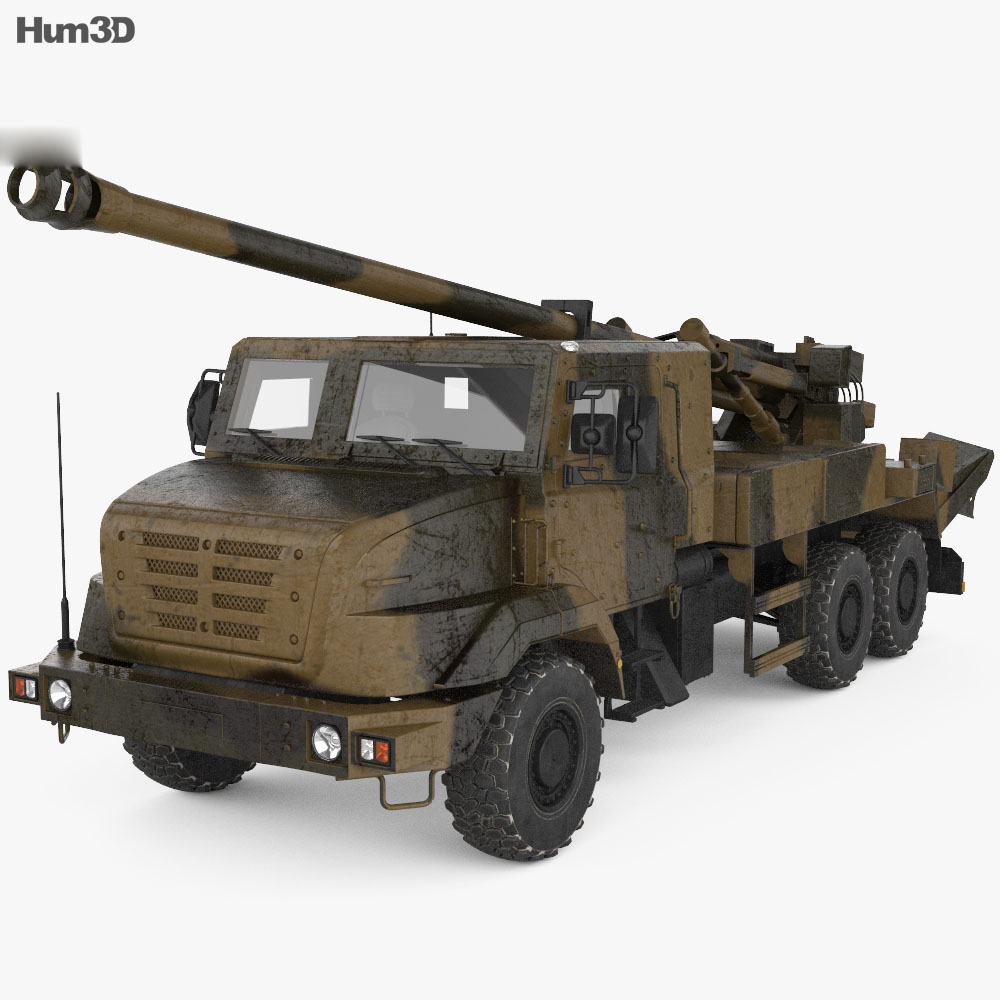 CAESAR self-propelled Howitzer 3d model
