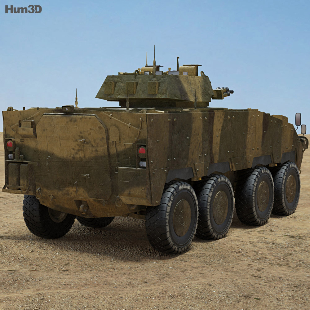 CM-32 Armoured Vehicle 3d model back view