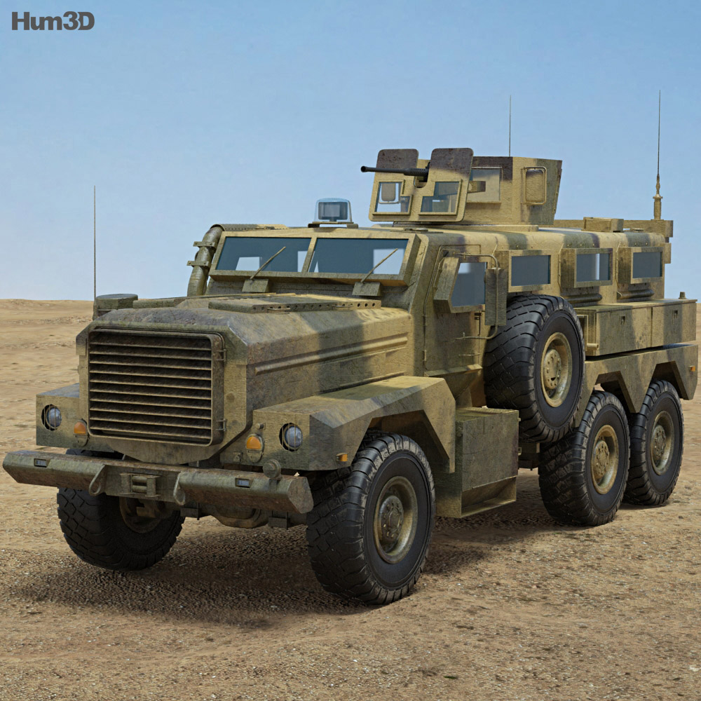 Cougar HE Infantry Mobility Vehicle 3D 모델 