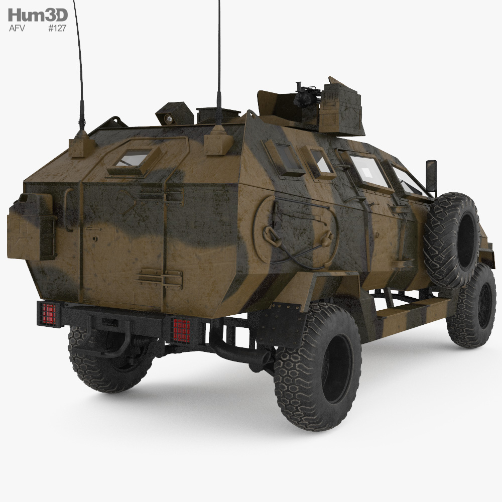 Didgori-2 Special Operations Vehicle 3D模型 后视图