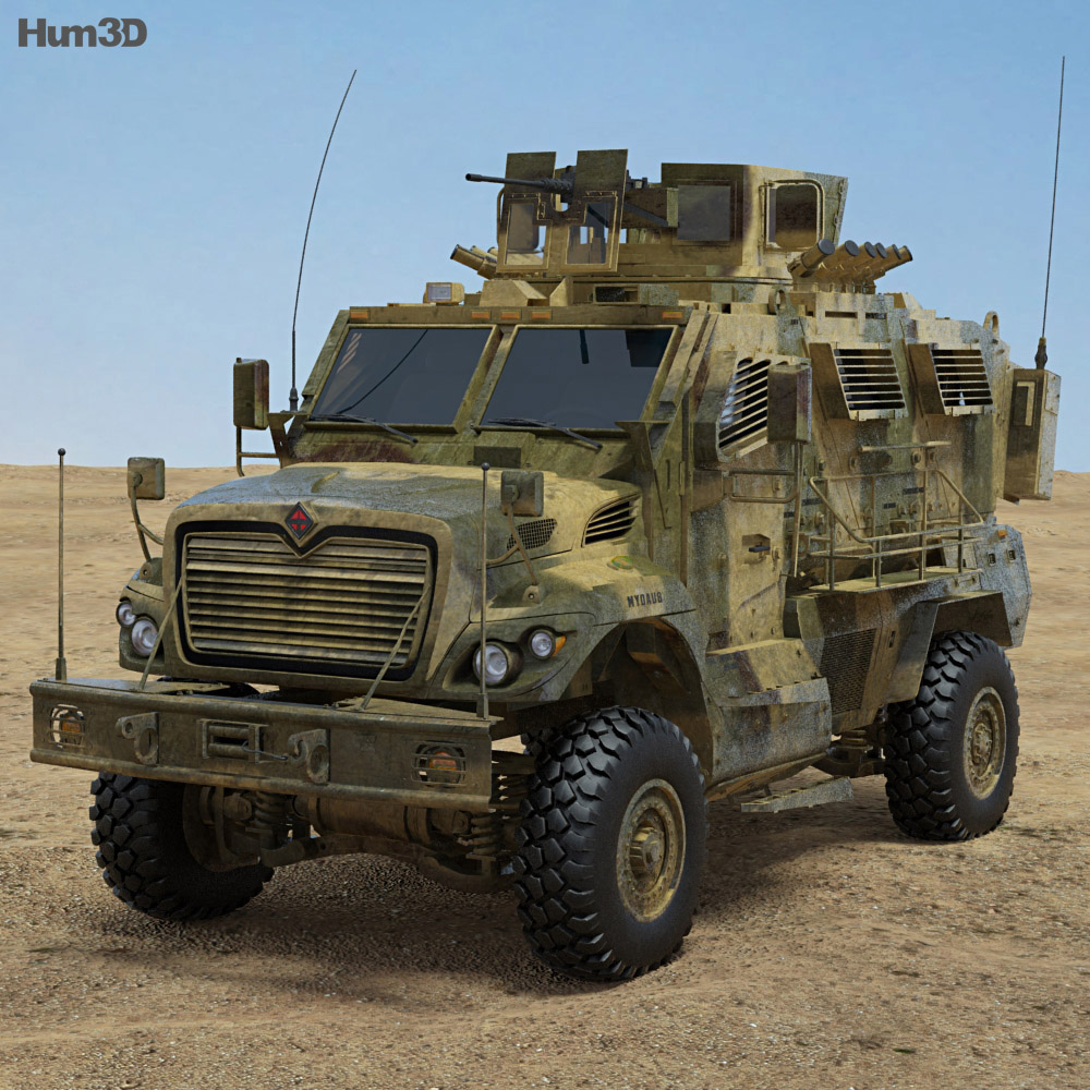 International MaxxPro 3D model - Military on Hum3D