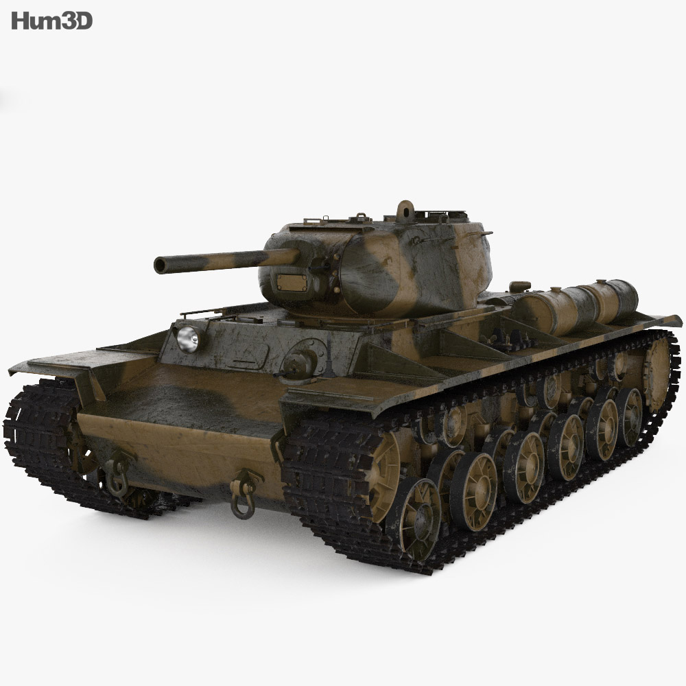 KV-1S Modelo 3D