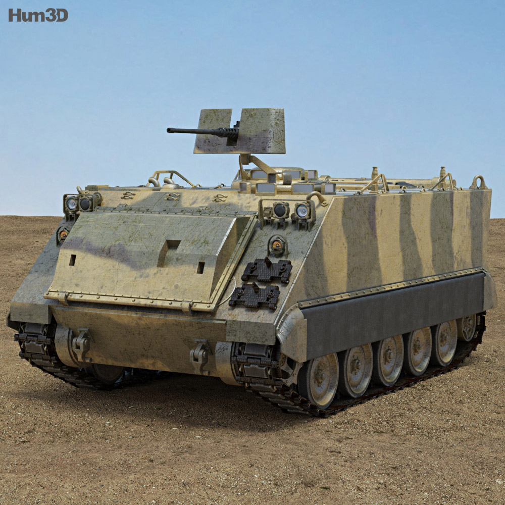 M113 Veículo blindado de transporte de pessoal Modelo 3d
