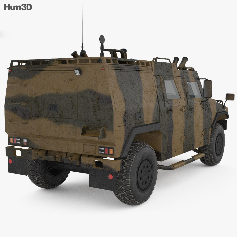 MOWAG Eagle 3D 모델  back view