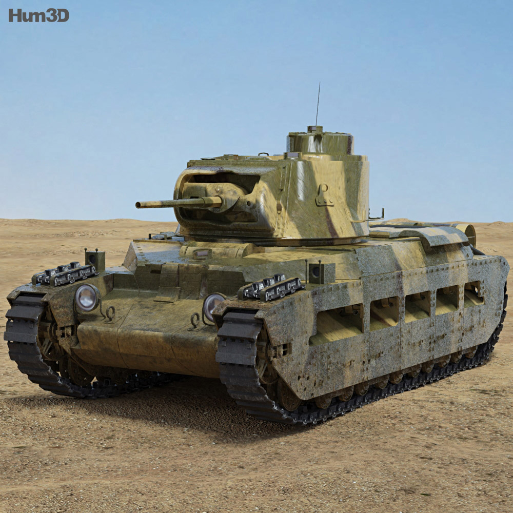 マチルダII歩兵戦車 3Dモデル
