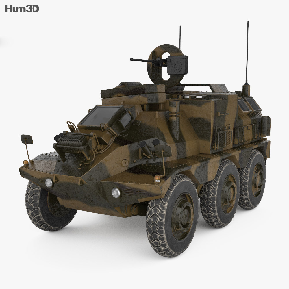 Panhard VCR Modello 3D