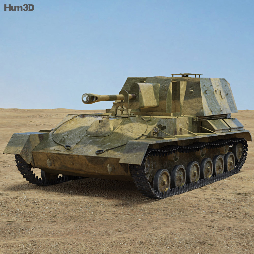 SU-76 3d model