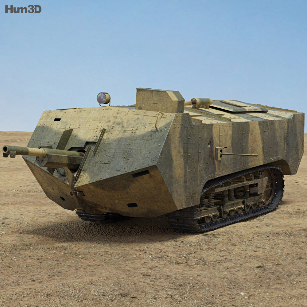 Saint-Chamond Tank 3d model