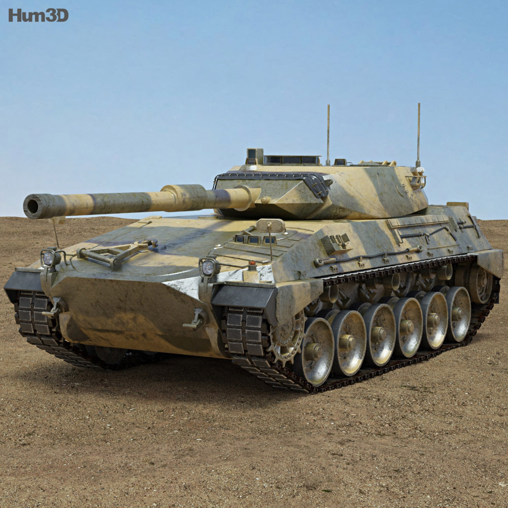 Tanque Argentino Mediano 3d model