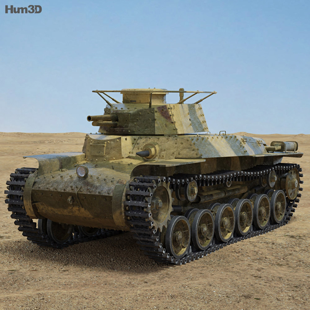 Type 97 Chi-Ha 3d model