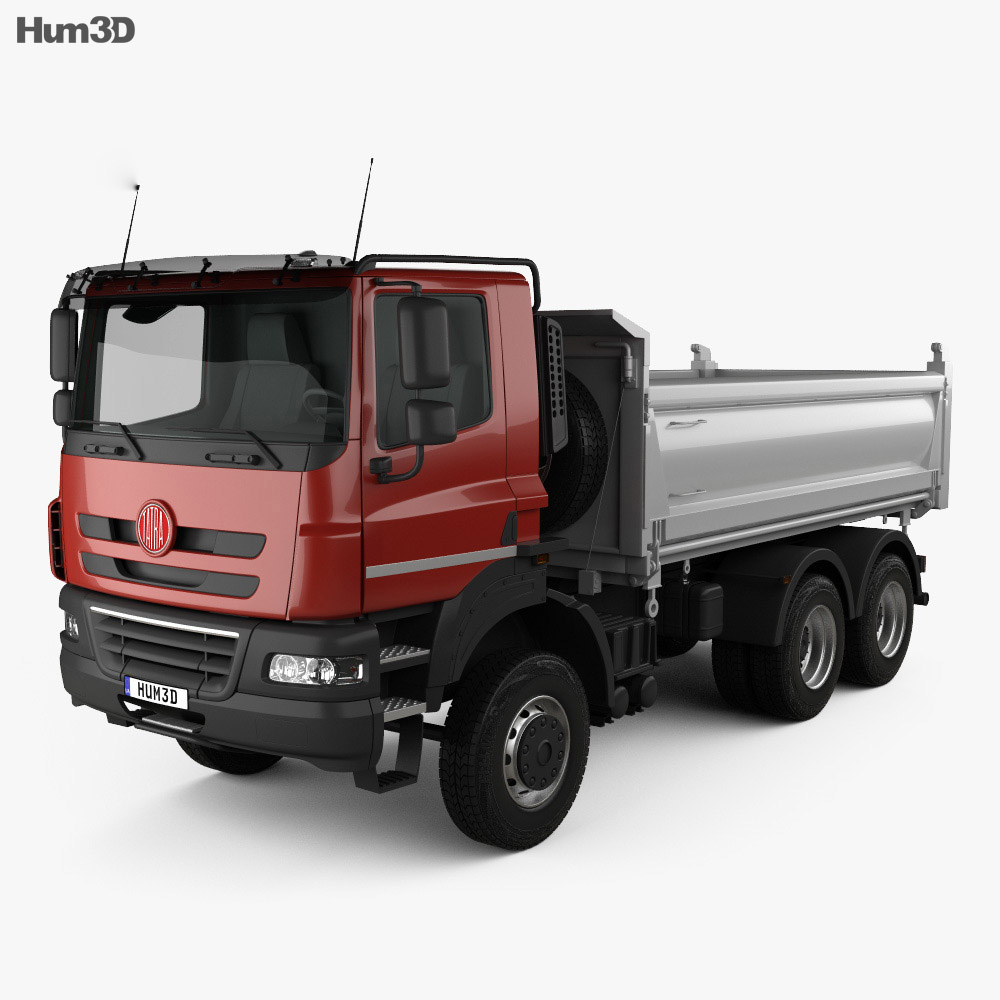 Tatra Phoenix Tipper Truck 3-axle 2015 3d model