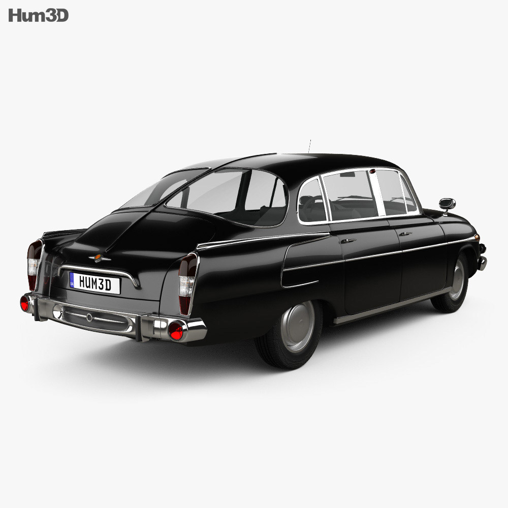 Tatra T603 1968 3D模型 后视图