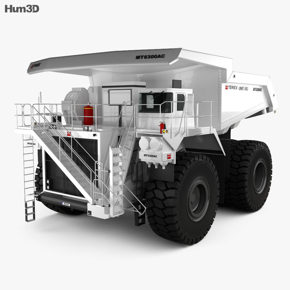 Terex Unit Rig MT6300 AC Dump Truck 2008 3d model