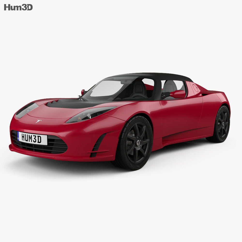 Tesla 雙座敞篷車 2014 3D模型