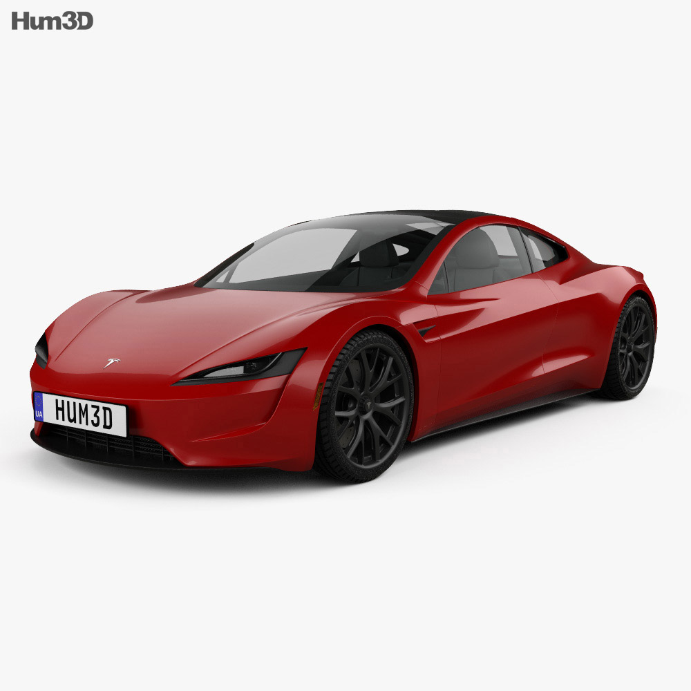 Tesla 雙座敞篷車 2020 3D模型