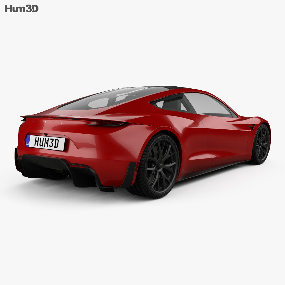 Tesla Roadster 2020 3d Model