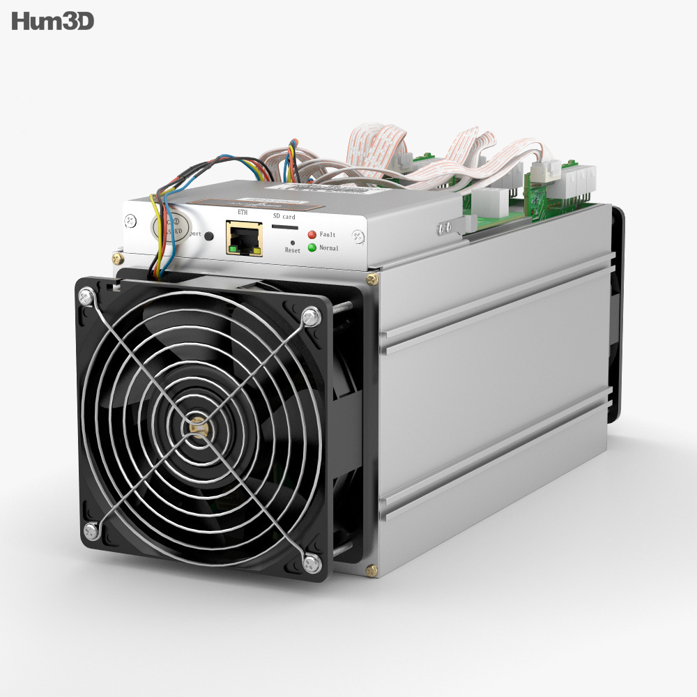 Antminer Cryptocurrency Mining Hardware 3d Model Electronics On Hum3d