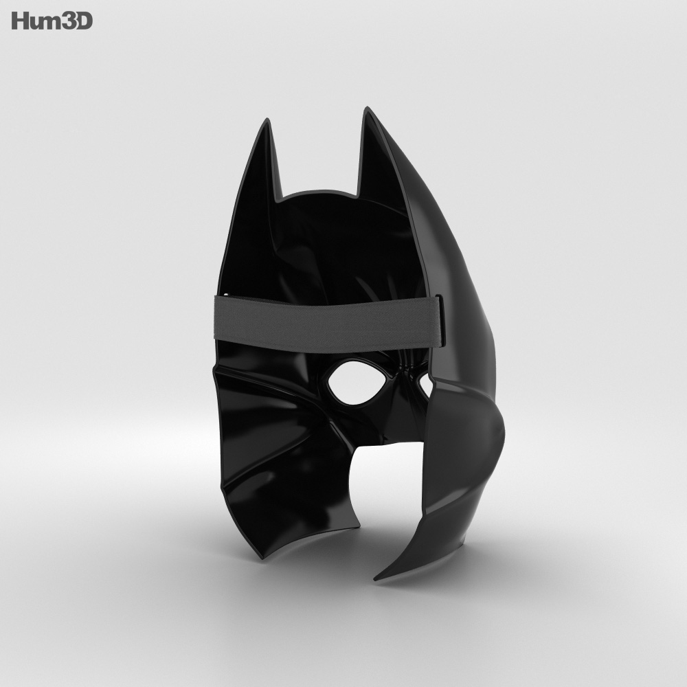 Batman Mask 3D model - Clothes on Hum3D