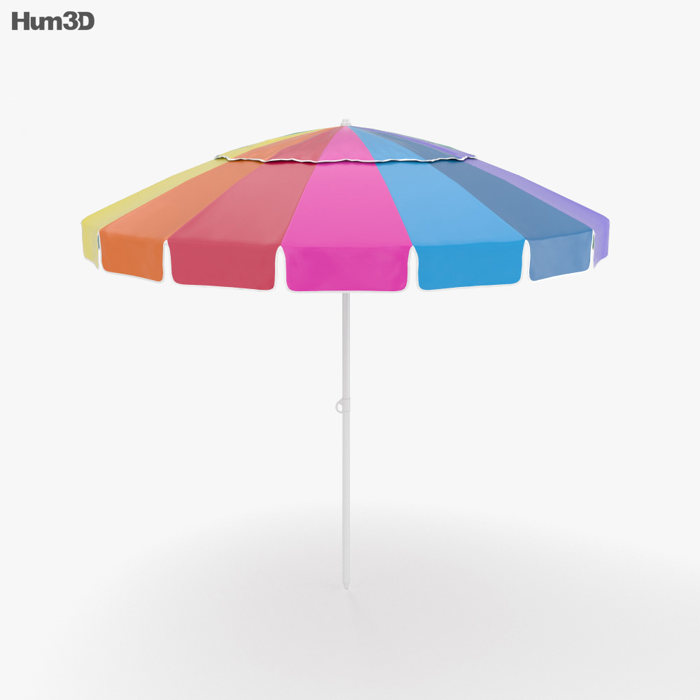 Пляжна парасолька 3D модель