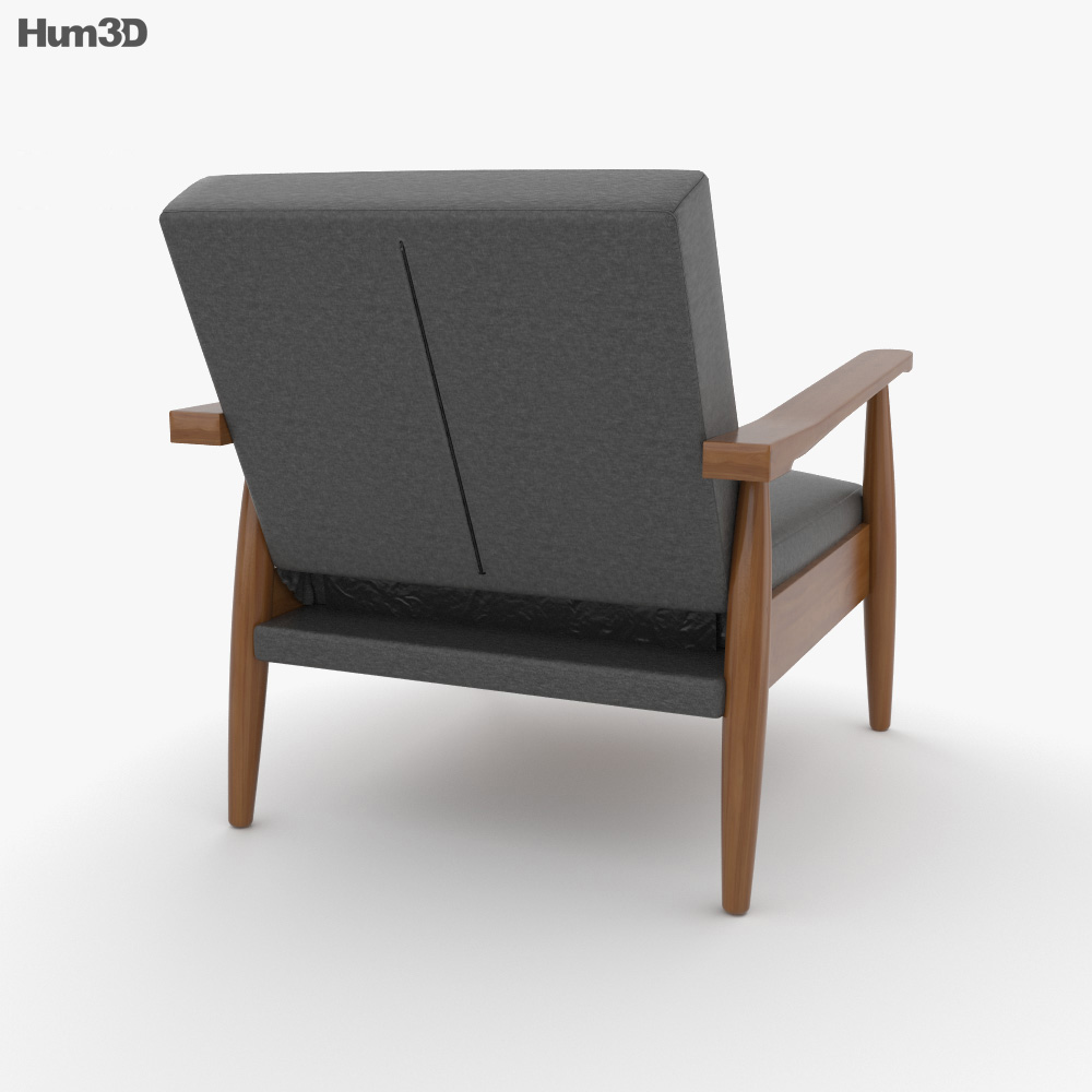 Better Homes and Gardens Flynn Mid-Century Wood Chair 3d model
