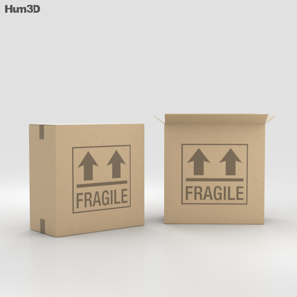 Cardboard Box 3d model