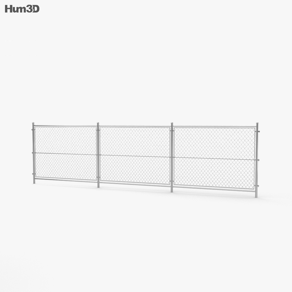 Chain Link Fence 3d Model Architecture On Hum3d