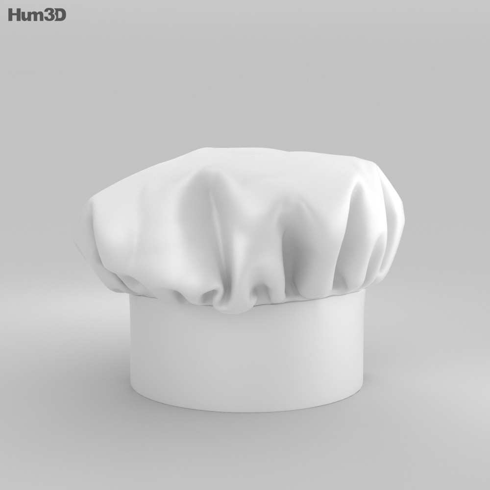 厨师帽 3D模型