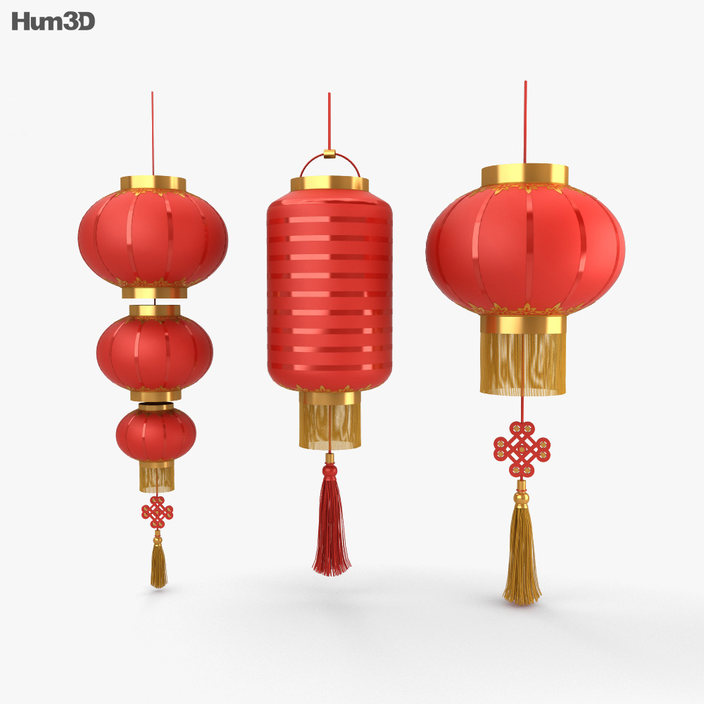 Lanterne chinoise Modèle 3d