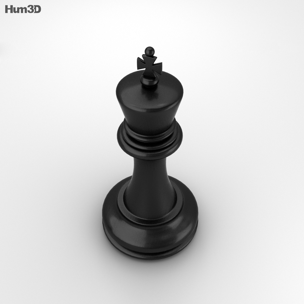 Classic Chess King Black 3d Model Life And Leisure On Hum3d