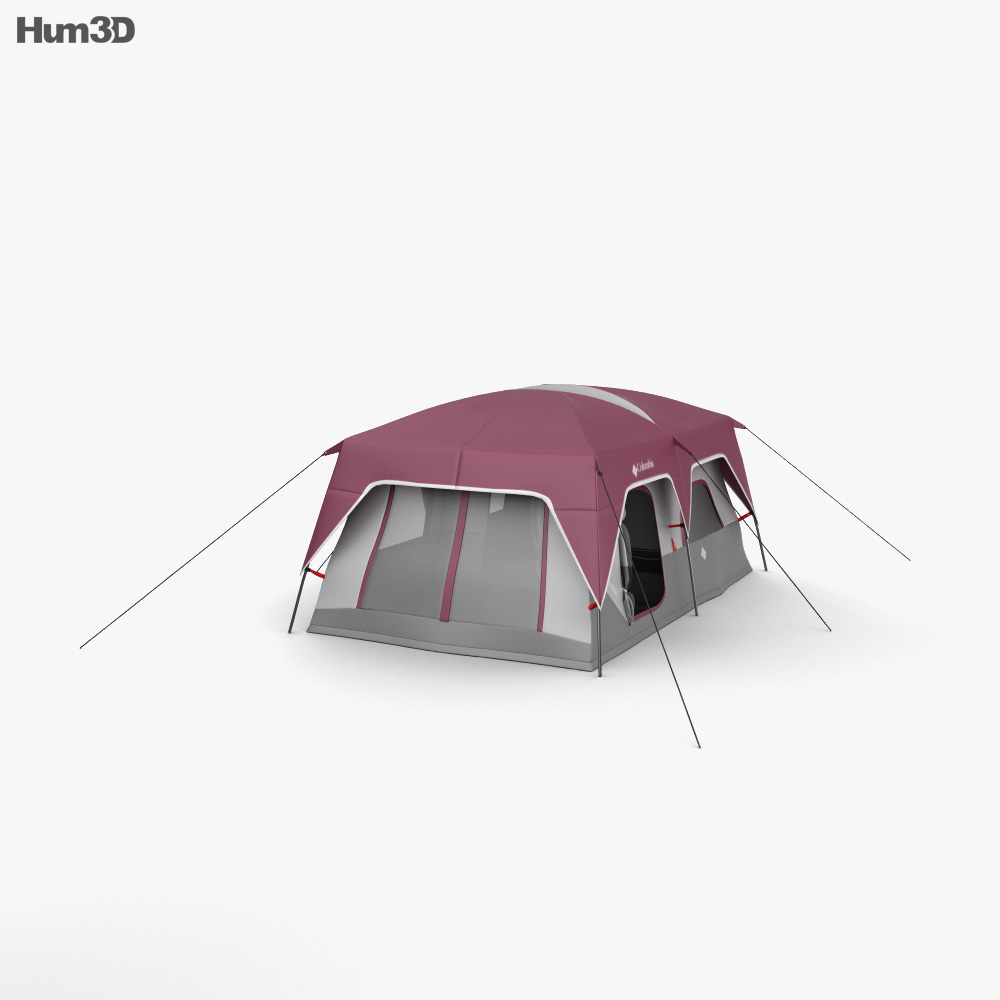 컬럼비아 대형 텐트 3D 모델 